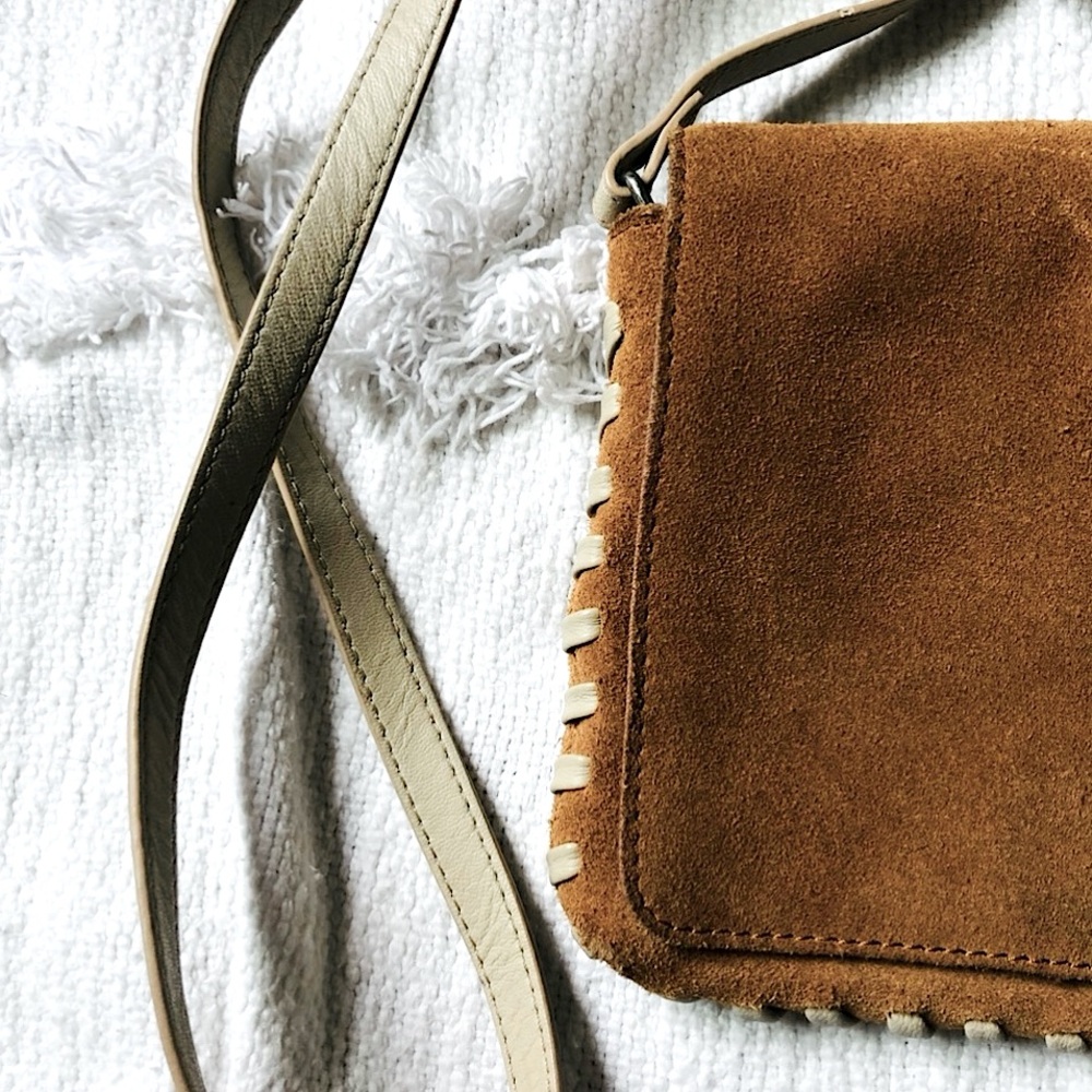 Urban Outfitters suede and leather mini crossover bag - Picture 5 of 9